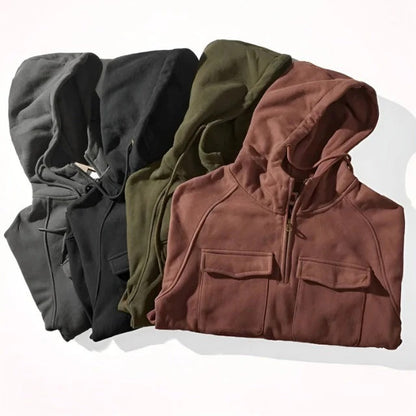 Herren Kapuzen Pullover mit Zipper