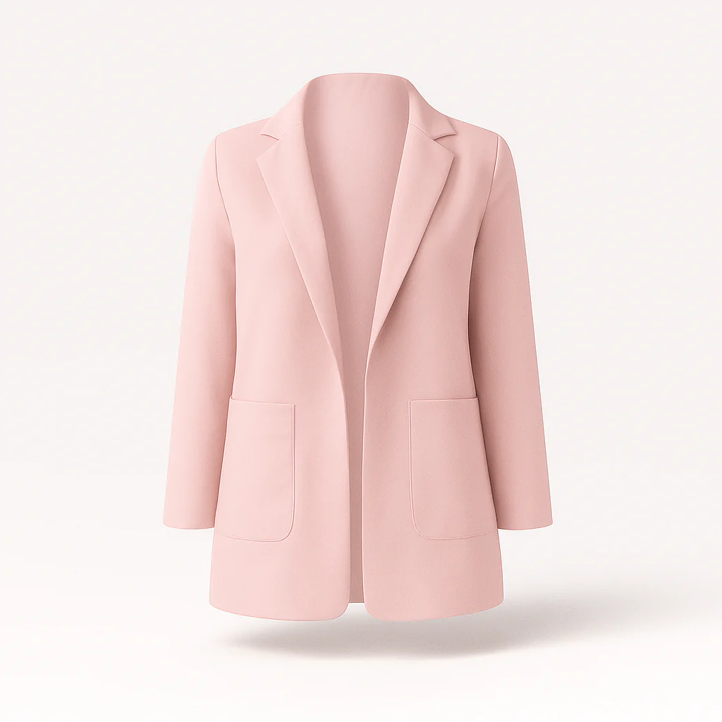 Damen-Blazer mit Reverskragen und geradem Schnitt