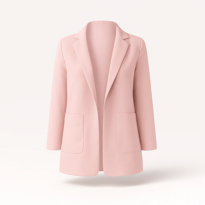 Damen-Blazer mit Reverskragen und geradem Schnitt