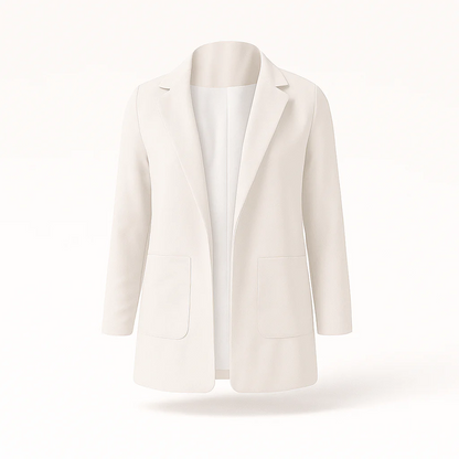 Damen-Blazer mit Reverskragen und geradem Schnitt