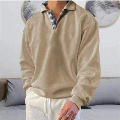 Herren Pullover mit Polokragen - Langarm