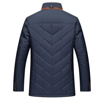 Herren Steppjacke mit hohem Kragen | Warm für den Winter