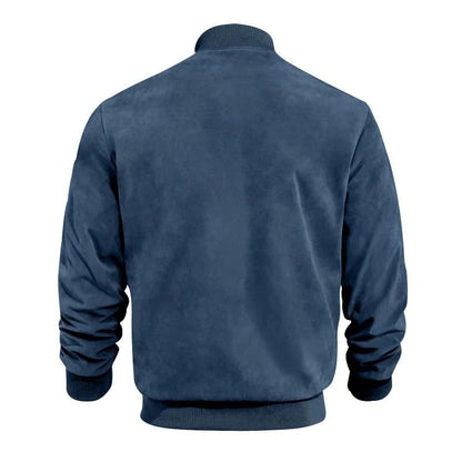 Herren-Bomberjacke mit Reißverschluss & Taschen