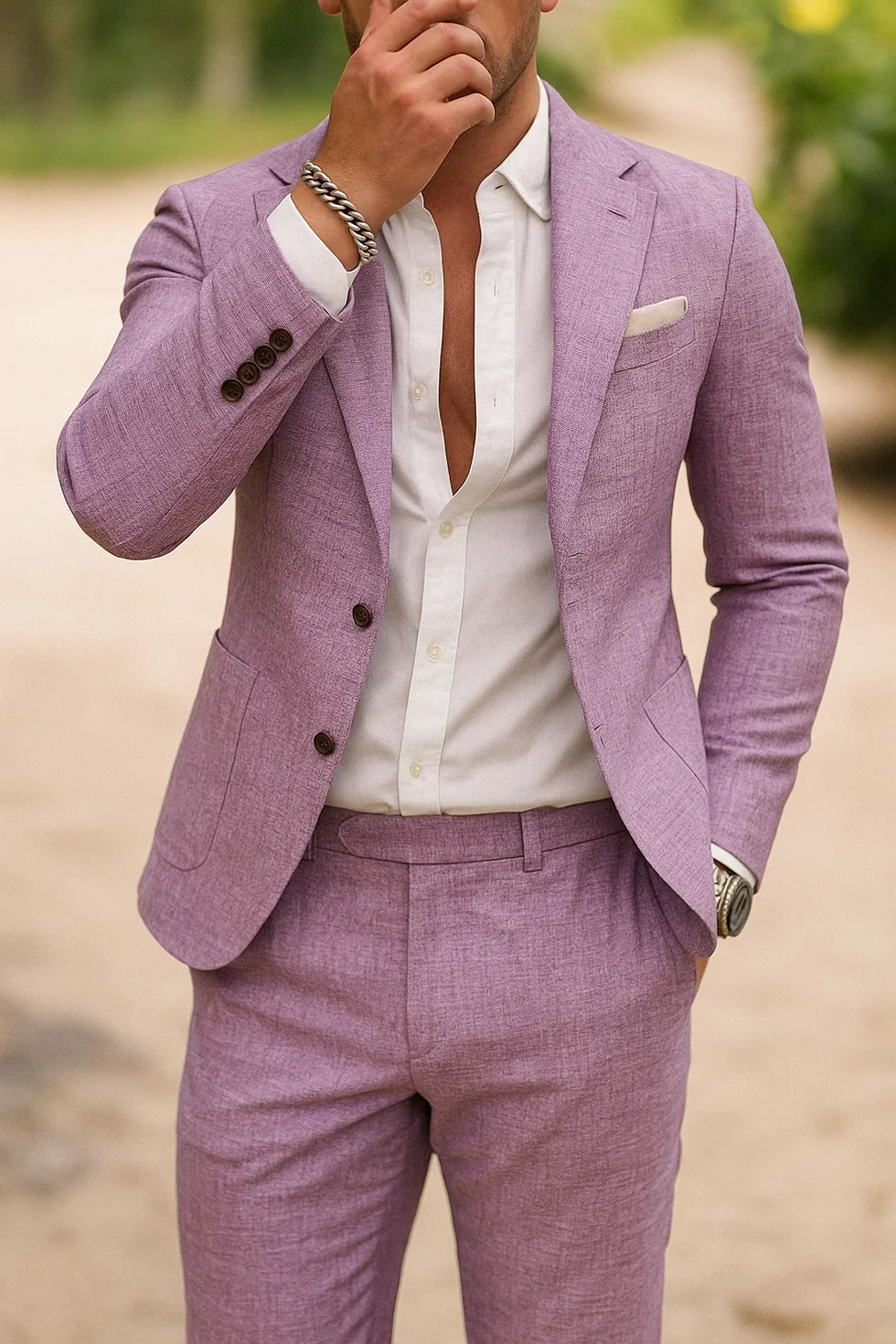 Herren Anzug Zweiteiler mit Sakko und Hose
