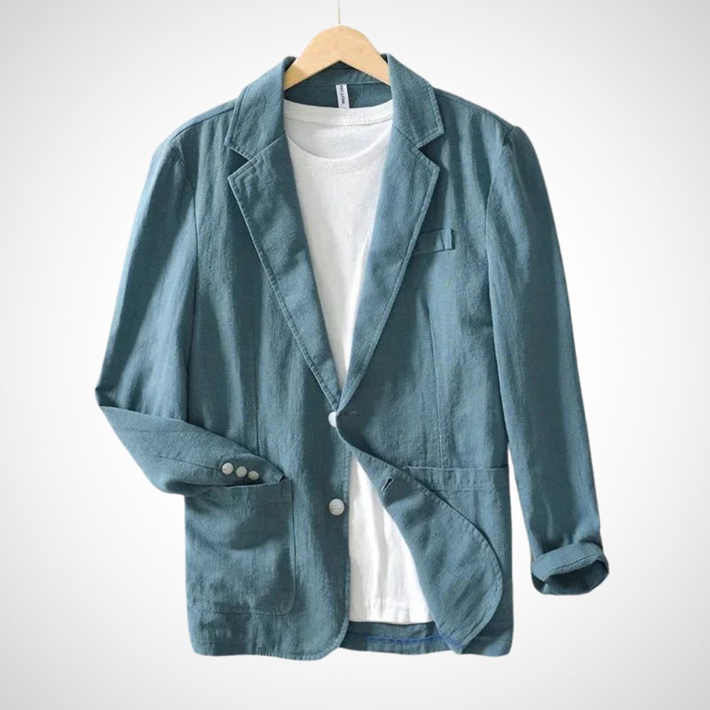 Herren Leichtjackett mit Reverskragen und Taschen