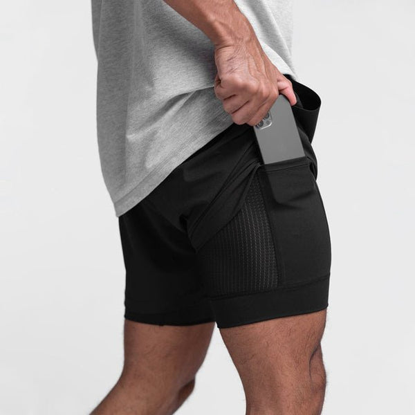 Herrenshorts mit Kordelzug und Taschen