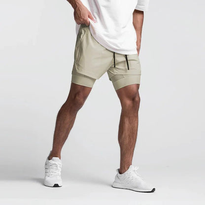 Herrenshorts mit Kordelzug und Taschen