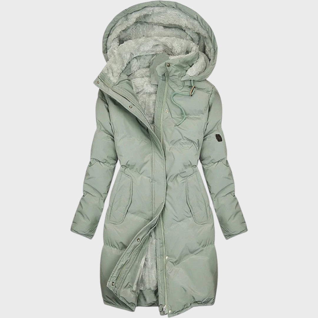 Lange Damen Parka-Winterjacke Mantel | Warm