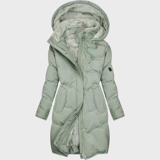 Lange Damen Parka-Winterjacke Mantel | Warm