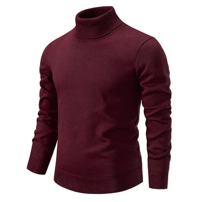 Herren Feinstrick-Rollkragenpullover | Warm