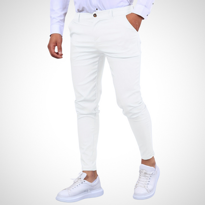 Schmal geschnittene Herren-Hose mit Taschen